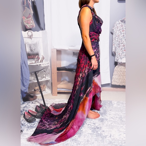 French Designer, Catherine Malandrino, silk gown. Fits XS / SM, EUC! - Picture 4 of 6